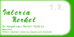 valeria merkel business card